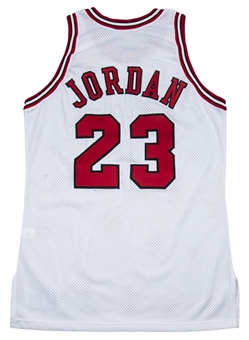 RARE 1996-1997 Michael Jordan Chicago Bulls Game Used Home Jersey (Chicago Bulls LOA)(One of Only 2 Ever Offered for Public Sale)